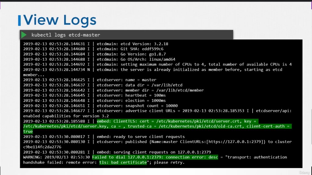 kubeadm_view_logs_bad_cert