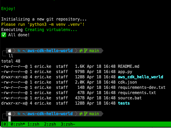 cdk-init-with-python
